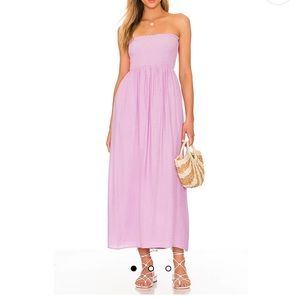 Fielle Midi Dress in Lavender Purple Lovers and Friends Dress